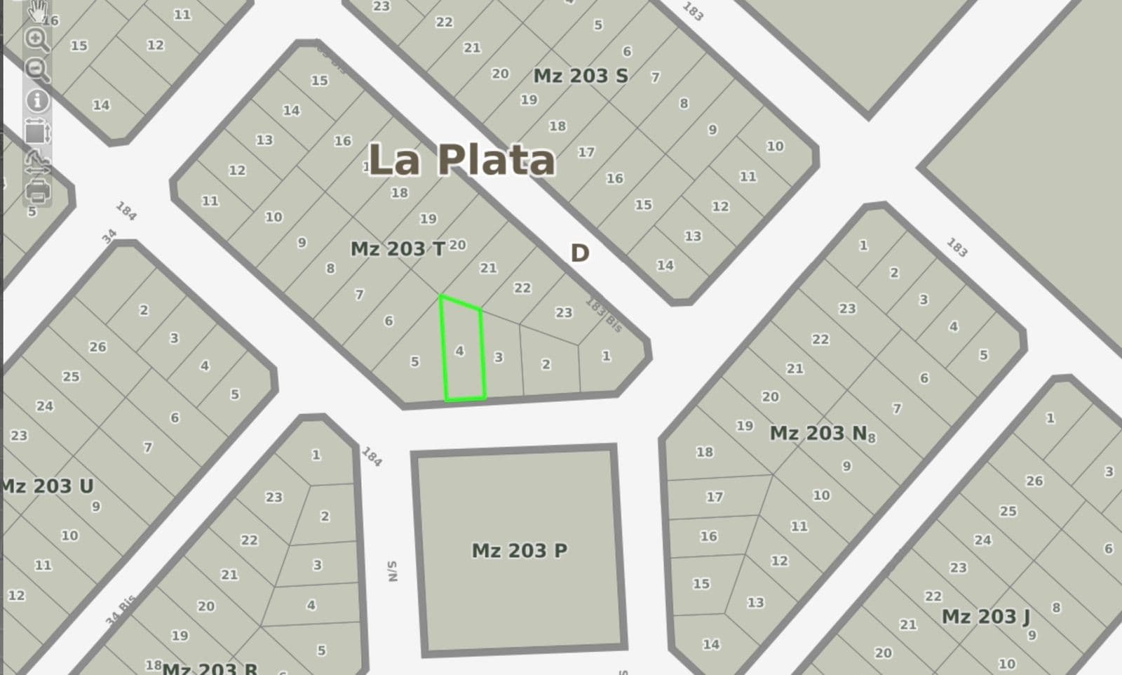 Terreno 184 y 35 U$S 23000 4